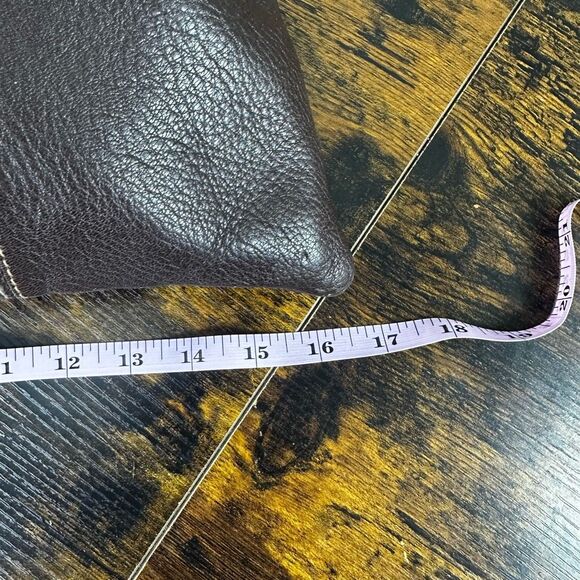 FENDI‎ Vintage Brown Leather Shoulder Tote Bag Large - Picture 12 of 16